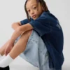 Ultrazachte baggy denimkorte broeken voor kinderen