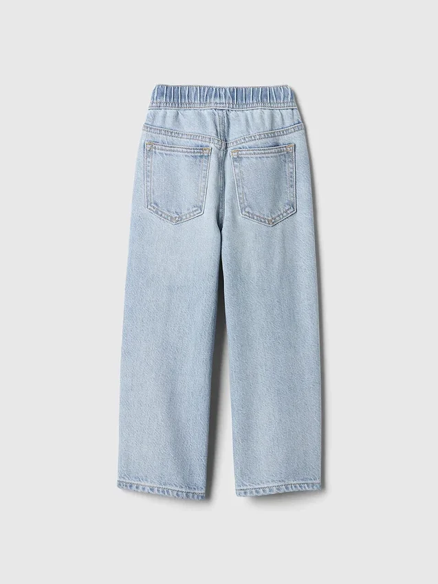 Ultrazachte baggy-Jeans met elastische tailleband voor Baby & Peuter