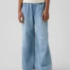 Ultrazachte baggy-Jeans met lage taille voor kinderen