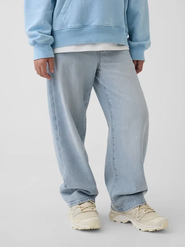 Ultrazachte baggy-Jeans voor kinderen