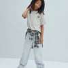 Ultrazachte baggy-Jeans voor kinderen