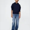 Ultrazachte baggy-Jeans voor kinderen met elastische taille