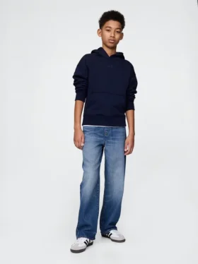 Ultrazachte baggy-Jeans voor kinderen met elastische taille