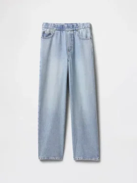 Ultrazachte baggy-Jeans voor kinderen met elastische taille