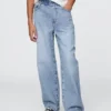 Ultrazachte baggy-Jeans voor kinderen met elastische taille
