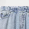 Ultrazachte baggy-Jeans voor kinderen met elastische taille