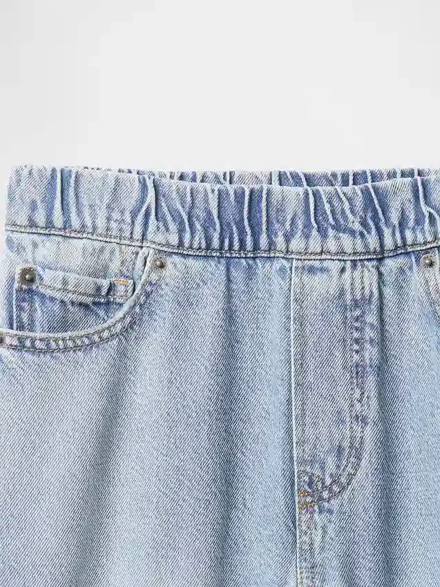 Ultrazachte baggy-Jeans voor kinderen met elastische taille