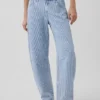 Ultrazachte barrel-Jeans met lage taille