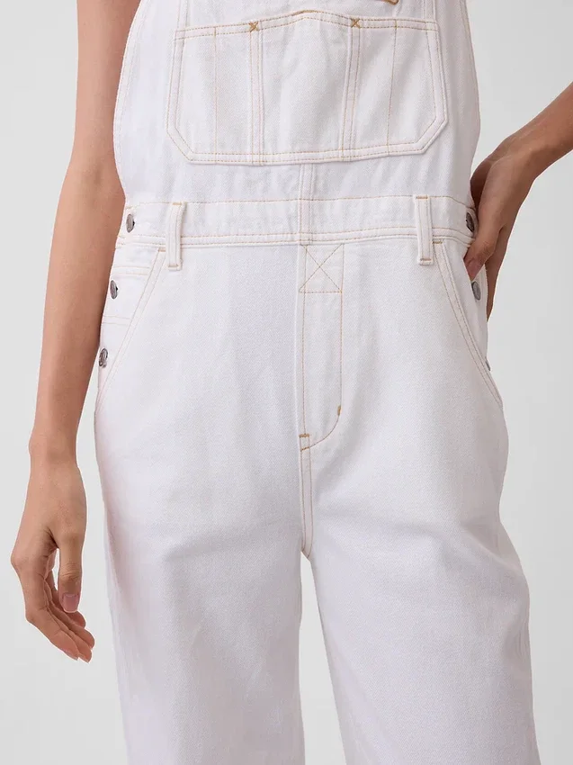 Ultrazachte denim '90s losse tuinbroek