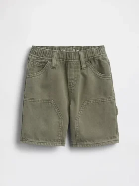 Ultrazachte denim-carpenter-korte broeken voor Baby & Peuter