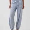 Ultrazachte denim Easy Barrel-joggers