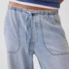 Ultrazachte denim Easy Barrel-joggers