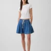 Ultrazachte denim easy-mini-rok