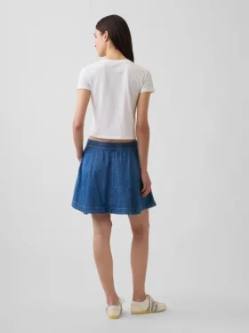 Ultrazachte denim easy-mini-rok
