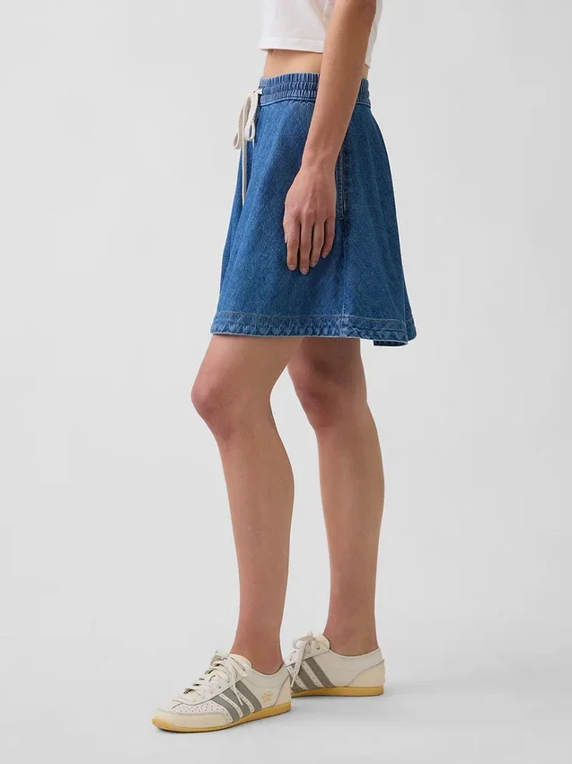 Ultrazachte denim easy-mini-rok