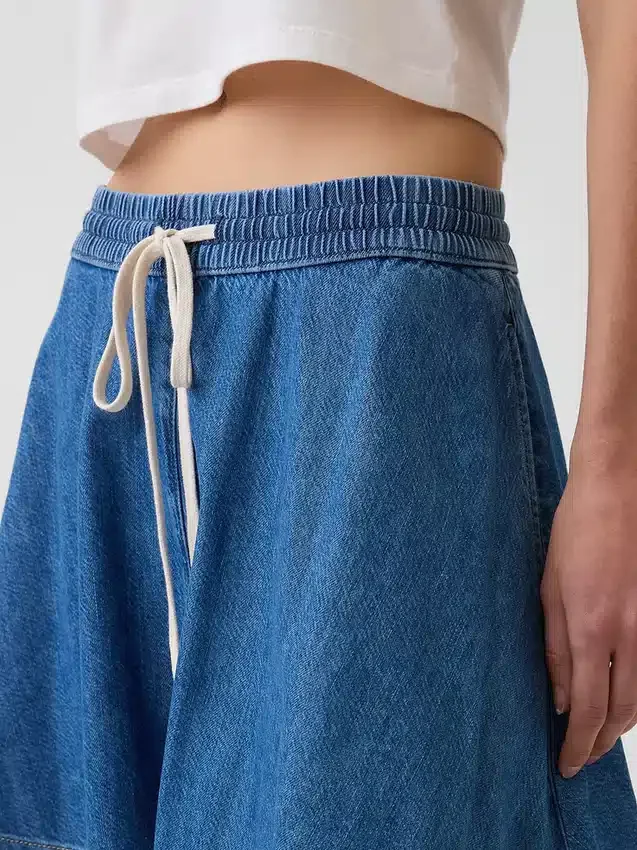 Ultrazachte denim easy-mini-rok