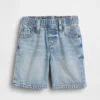 Ultrazachte denim-korte broeken met elastische tailleband voor Baby & Peuter