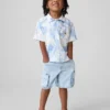 Ultrazachte denim korte broeken met elastische tailleband voor Baby & Peuter
