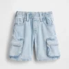 Ultrazachte denim korte broeken met elastische tailleband voor Baby & Peuter