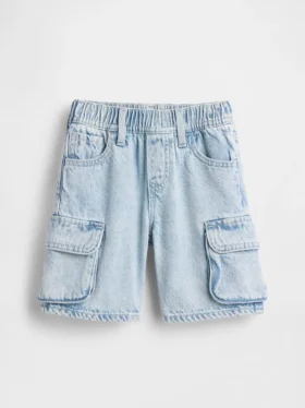 Ultrazachte denim korte broeken met elastische tailleband voor Baby & Peuter