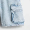 Ultrazachte denim korte broeken met elastische tailleband voor Baby & Peuter