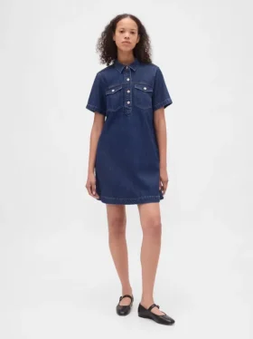Ultrazachte denim minijurk