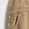 Ultrazachte denim-overall met hoefijzervormige schouderbanden