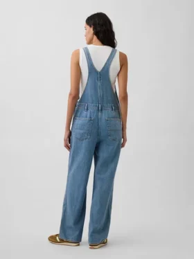 Ultrazachte denim overall met relaxte pasvorm