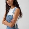 Ultrazachte denim overall met relaxte pasvorm