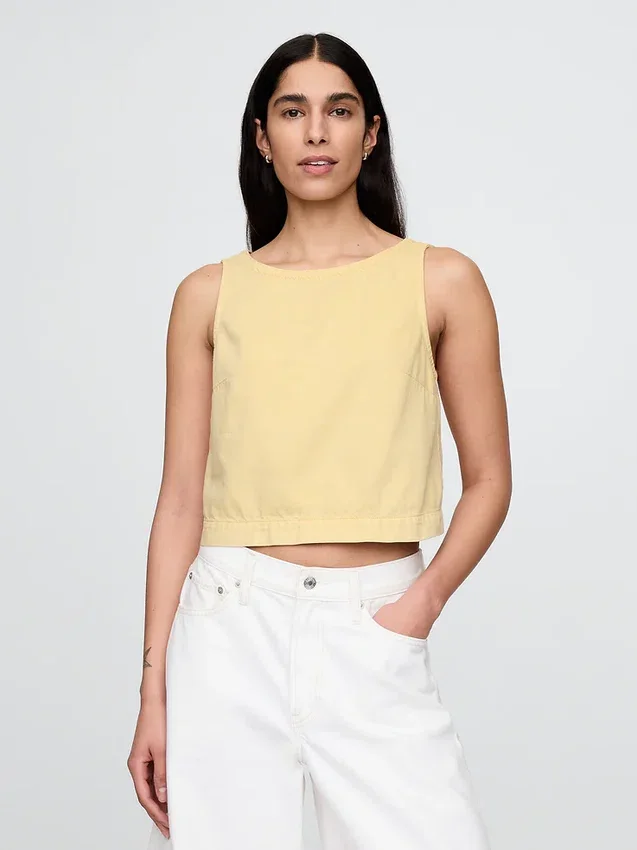 Ultrazachte denim tanktop