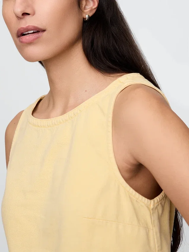 Ultrazachte denim tanktop