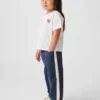 Ultrazachte gestreepte broek met elastische tailleband voor Baby & Peuter