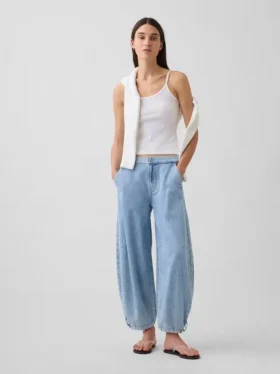 Ultrazachte Horseshoe-Jeans met middelhoge taille
