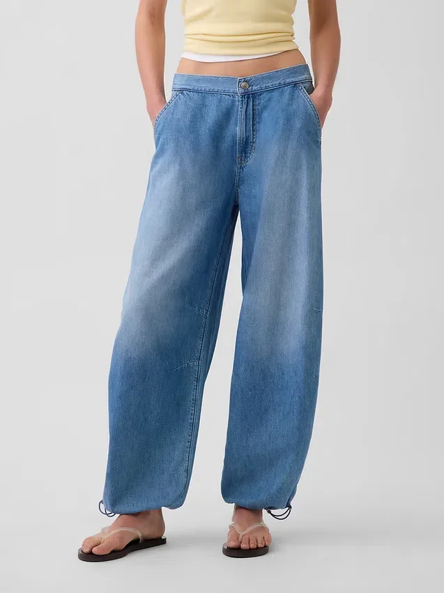 Ultrazachte Horseshoe-Jeans met middelhoge taille