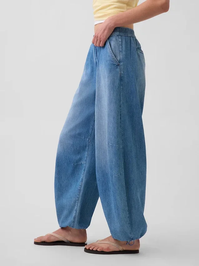 Ultrazachte Horseshoe-Jeans met middelhoge taille