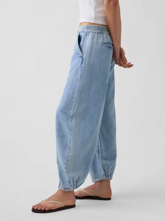 Ultrazachte Horseshoe-Jeans met middelhoge taille