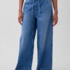 Ultrazachte, ruimvallende Jeans met middelhoge taille