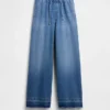Ultrazachte, ruimvallende Jeans met middelhoge taille