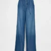 Ultrazachte, ruimvallende Jeans met middelhoge taille
