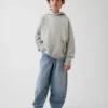 Ultrazachte, ruimvallende Jeans met taps toelopende pijpen voor kinderen