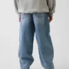 Ultrazachte, ruimvallende Jeans met taps toelopende pijpen voor kinderen