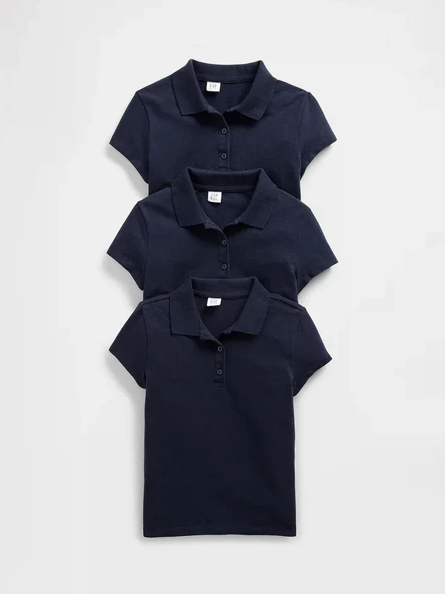 Uniform-polo voor kinderen (3-pack)