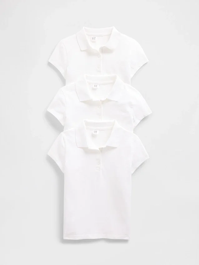 Uniform-polo voor kinderen (3-pack)