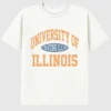 University of Illinois Vintage Fighting Illini-T-shirt met print