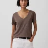 V-hals T-shirt van biologisch katoen (Vintagesoft)