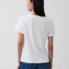 V-hals T-shirt van biologisch katoen (Vintagesoft)