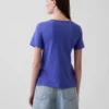 V-hals T-shirt van biologisch katoen (Vintagesoft)
