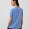 V-hals T-shirt van biologisch katoen (Vintagesoft)