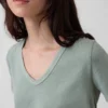 V-hals T-shirt van biologisch katoen (Vintagesoft)