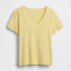 V-hals T-shirt van biologisch katoen (Vintagesoft)